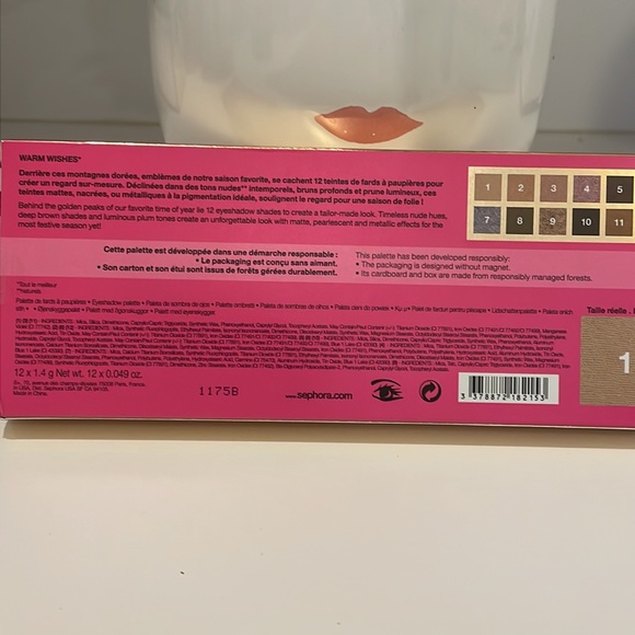 SEPHORA warm wishes eyeshadow palette. - Picture 3 of 7